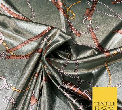 Various Floral Stripe Chains Hermes MK Printed Soft Stretch Velvet Dress Fabric