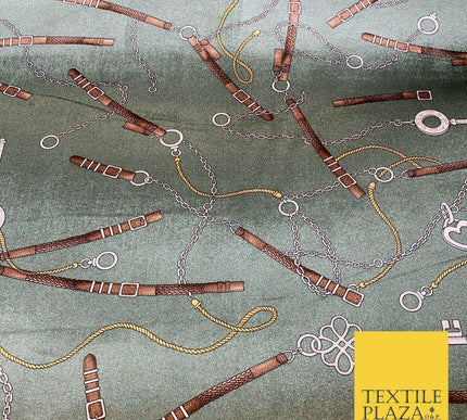 Various Floral Stripe Chains Hermes MK Printed Soft Stretch Velvet Dress Fabric