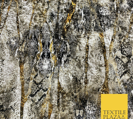 Various Floral Ornate Leopard Flowers Printed Soft Stretch Velvet Dress Fabric 2