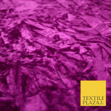 Magenta Pink Crushed Velvet Fabric Backdrop Cushions Curtains Stretch 2779