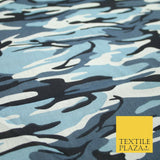 Camouflage Camo Woodland Leaf Printed Poly Cotton Fabric Polycotton 5 COLOURS