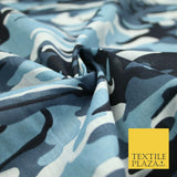 Camouflage Camo Woodland Leaf Printed Poly Cotton Fabric Polycotton 5 COLOURS