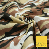 Camouflage Camo Woodland Leaf Printed Poly Cotton Fabric Polycotton 5 COLOURS