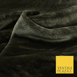 Luxury Soft Plain ESPRESSO BROWN Short Pile Faux Fur Fabric Suede Backed 2299