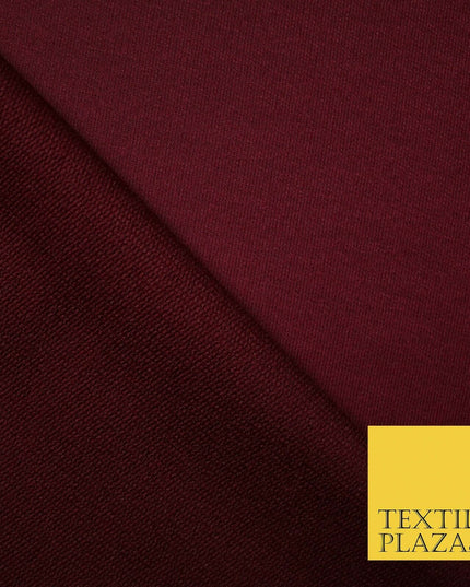 Plain Loop Back Cotton Blend Dress Sweatshirt Fabric Knit Material 61"
