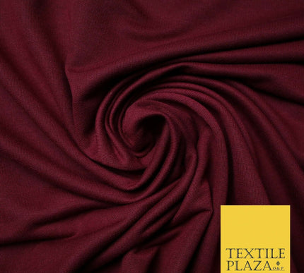 Plain Loop Back Cotton Blend Dress Sweatshirt Fabric Knit Material 61"