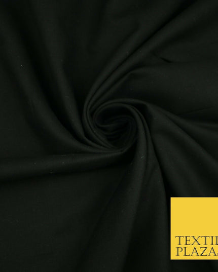 LUXURY SOFT 100% PURE COTTON PLAIN DYED FABRIC DRESS CRAFT MATERIAL 44"