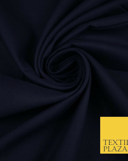 LUXURY SOFT 100% PURE COTTON PLAIN DYED FABRIC DRESS CRAFT MATERIAL 44"