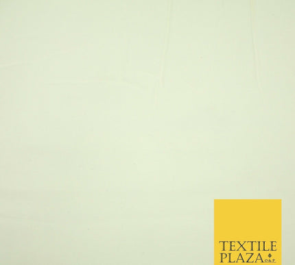 LUXURY SOFT 100% PURE COTTON PLAIN DYED FABRIC DRESS CRAFT MATERIAL 44"