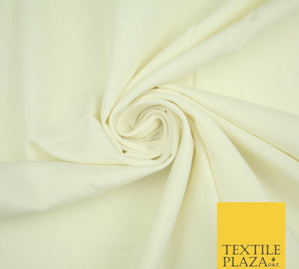 LUXURY SOFT 100% PURE COTTON PLAIN DYED FABRIC DRESS CRAFT MATERIAL 44"