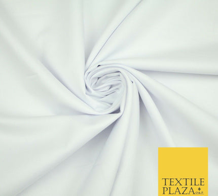 LUXURY SOFT 100% PURE COTTON PLAIN DYED FABRIC DRESS CRAFT MATERIAL 44"