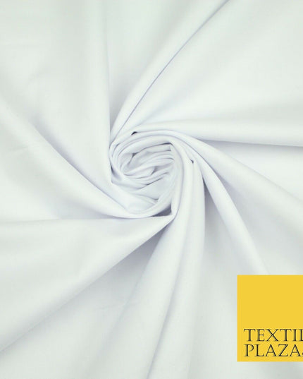 LUXURY SOFT 100% PURE COTTON PLAIN DYED FABRIC DRESS CRAFT MATERIAL 44"
