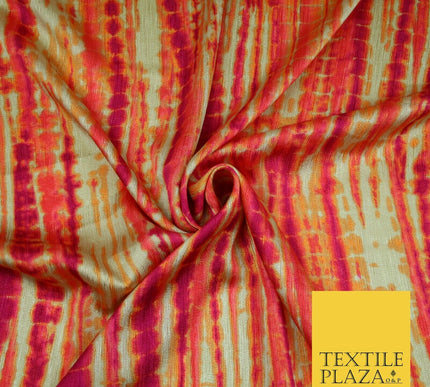 Tie Dye   Bright Silky Textured Crepe Print Fashion Fabric Dress Craft Festival