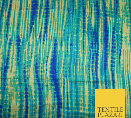 Tie Dye   Bright Silky Textured Crepe Print Fashion Fabric Dress Craft Festival