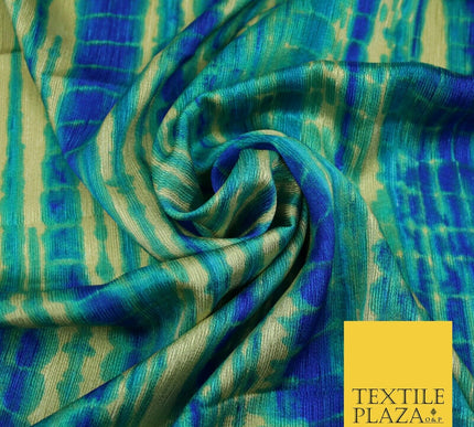 Tie Dye   Bright Silky Textured Crepe Print Fashion Fabric Dress Craft Festival