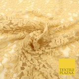 GOLD Soft 4-WAY Stretch Mesh Wool Net Cotton Lace Fabric Dress - 58" - 1703