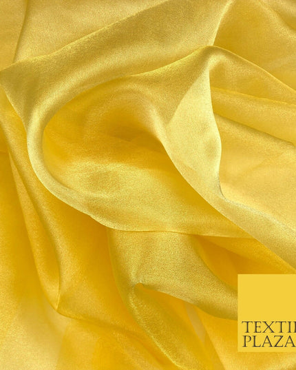 YELLOW Crystal Organza Bridal Wedding Dance Dress Veil Fabric 60" B1009