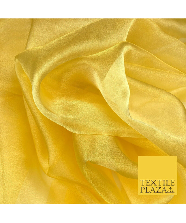 YELLOW Crystal Organza Bridal Wedding Dance Dress Veil Fabric 60" B1009
