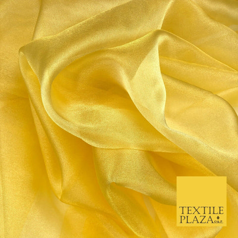 YELLOW Crystal Organza Bridal Wedding Dance Dress Veil Fabric 60" B1009