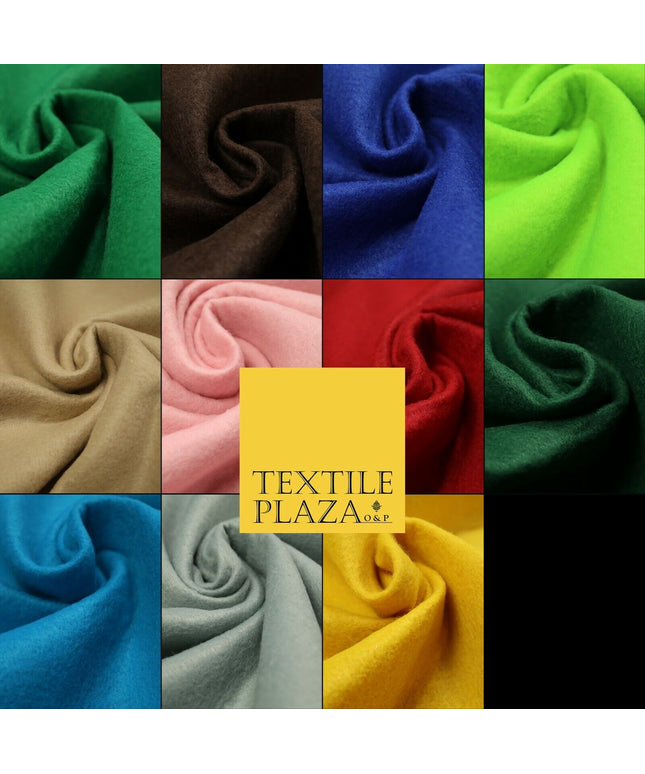 Premium Quality Plain Solid 100% Acrylic FELT FABRIC Craft Material 60" 152cm