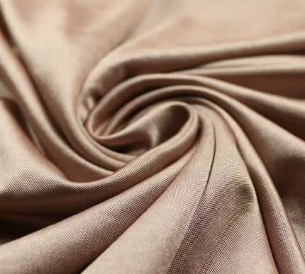 TAUPE Plain Liquid Satin Lining Stretch Jersey Fabric Dress Craft 56" Wide 4744