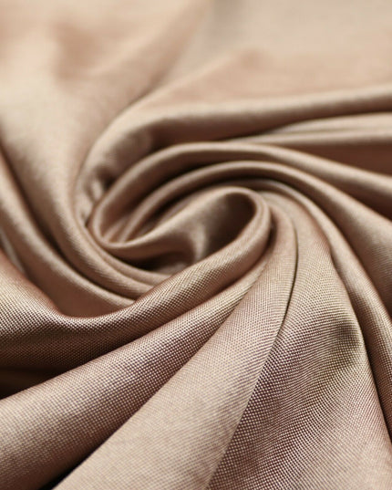 TAUPE Plain Liquid Satin Lining Stretch Jersey Fabric Dress Craft 56" Wide 4744