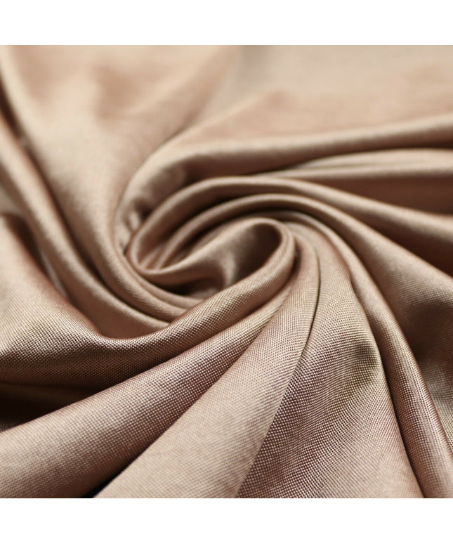 TAUPE Plain Liquid Satin Lining Stretch Jersey Fabric Dress Craft 56" Wide 4744