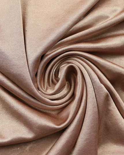 TAUPE Plain Liquid Satin Lining Stretch Jersey Fabric Dress Craft 56" Wide 4744