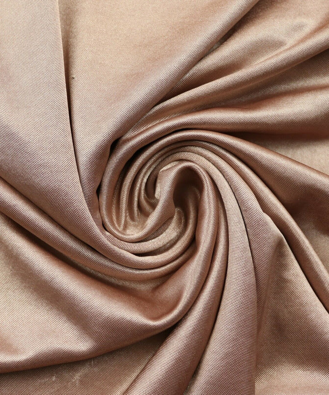 TAUPE Plain Liquid Satin Lining Stretch Jersey Fabric Dress Craft 56" Wide 4744