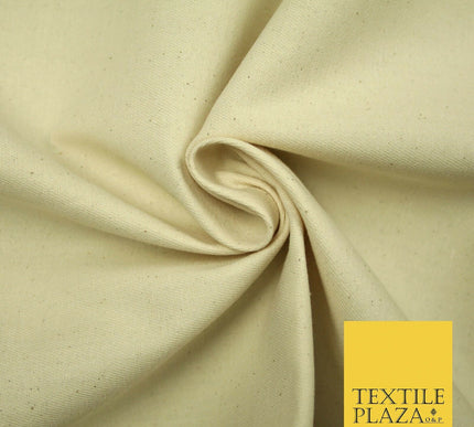 PREMIUM HEAVY WEIGHT CALICO 100% NATURAL PURE UNDYED COTTON Canvas Fabric 4780