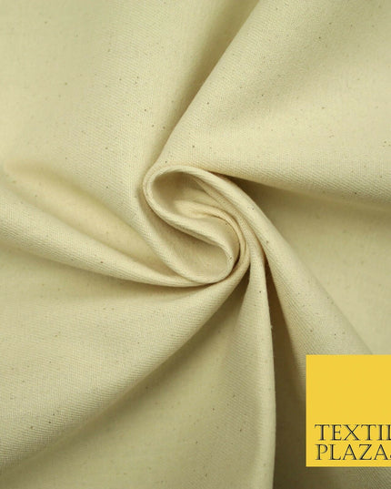 PREMIUM HEAVY WEIGHT CALICO 100% NATURAL PURE UNDYED COTTON Canvas Fabric 4780