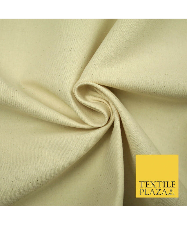 PREMIUM HEAVY WEIGHT CALICO 100% NATURAL PURE UNDYED COTTON Canvas Fabric 4780