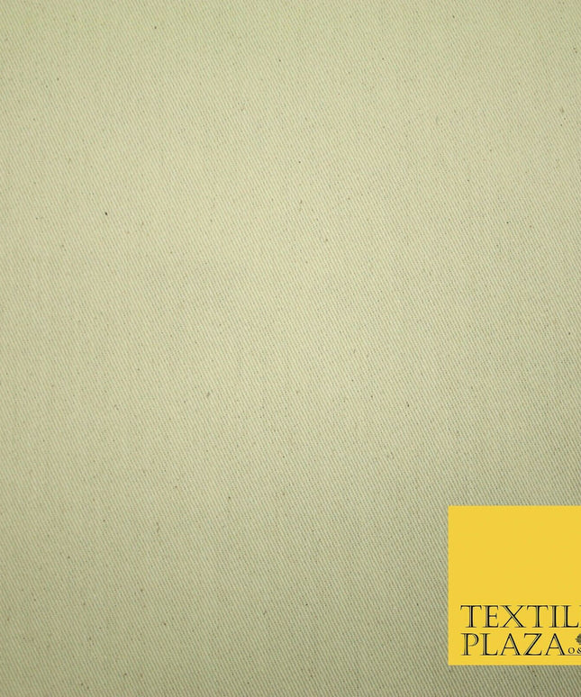 PREMIUM HEAVY WEIGHT CALICO 100% NATURAL PURE UNDYED COTTON Canvas Fabric 4780