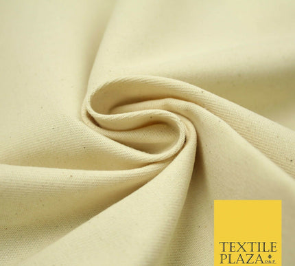 PREMIUM HEAVY WEIGHT CALICO 100% NATURAL PURE UNDYED COTTON Canvas Fabric 4780
