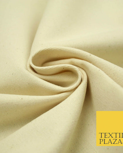 PREMIUM HEAVY WEIGHT CALICO 100% NATURAL PURE UNDYED COTTON Canvas Fabric 4780