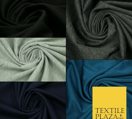 Luxury Plain Stretch Ponti Ponte Roma Jersey Fabric 58" Dress Skirt Knit Craft