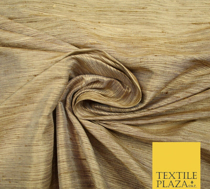 Luxury Tweed Weave Textured Slubbed Dupion 100% PURE SILK Fabric 3 COLOURS 49"