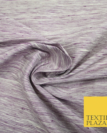 Luxury Tweed Weave Textured Slubbed Dupion 100% PURE SILK Fabric 3 COLOURS 49"