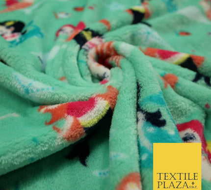 Mythical Mermaid Dolphin Stars SUPER SOFT Printed Cuddle Fleece Blankets Craft