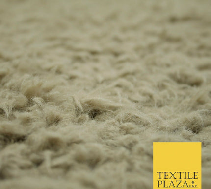 Stone Pink Mint Premium Soft Furry Shaggy Fur Fleece Fabric Material Sherpa 60"