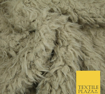 Stone Pink Mint Premium Soft Furry Shaggy Fur Fleece Fabric Material Sherpa 60"