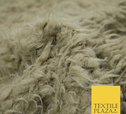 Stone Pink Mint Premium Soft Furry Shaggy Fur Fleece Fabric Material Sherpa 60"