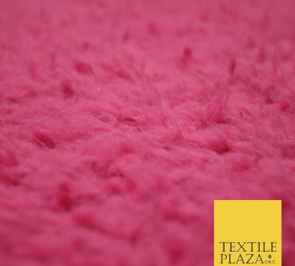 Stone Pink Mint Premium Soft Furry Shaggy Fur Fleece Fabric Material Sherpa 60"