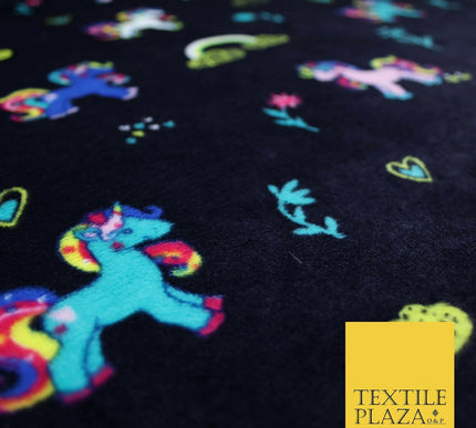 Magical Unicorn Rainbows Hearts SUPER SOFT Printed Cuddle Fleece Blankets Craft