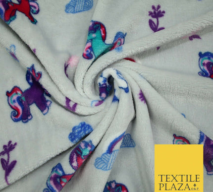 Magical Unicorn Rainbows Hearts SUPER SOFT Printed Cuddle Fleece Blankets Craft