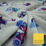 Magical Unicorn Rainbows Hearts SUPER SOFT Printed Cuddle Fleece Blankets Craft