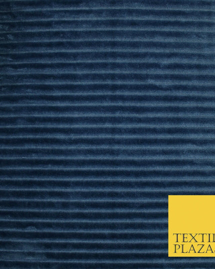 Premium Super Soft Ribbed Line Striped Cuddle Fleece Fabric Blankets Dress Craft