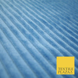 Premium Super Soft Ribbed Line Striped Cuddle Fleece Fabric Blankets Dress Craft