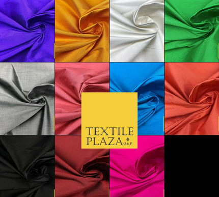 OVER 10 COLOURS - Luxury Fine Weave 100% PURE SILK Fabric - Dress Wedding Bridal