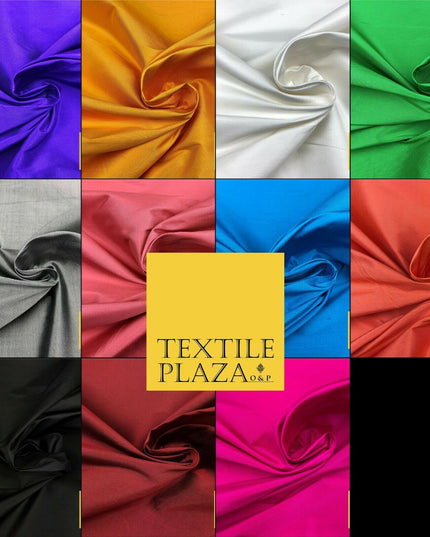 OVER 10 COLOURS - Luxury Fine Weave 100% PURE SILK Fabric - Dress Wedding Bridal